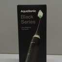 Aquasonic Black Series Ultra Whitening Toothbrush  ADA Accepted Electric Toothbrush- 8 Brush Heads & Travel Case  40,000 VPM Electric Motor & Wireless Charging - 4 Modes w Smart Timer