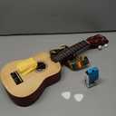 Everjoys Soprano Ukulele Beginner Pack-21 Inch w/Rainbow String Free Online Lesson Gig Bag Digital Tuner Pick All in One Kit