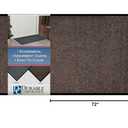 Durable Corporation-654S46 Wipe-N-Walk Vinyl Backed Indoor Carpet Entrance Mat, 4' x 6', Brown