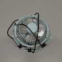GPX Mini 4" USB Personal Fan, Compatible with Computers, Laptops, Portable Chargers, Blue (AU25BU)