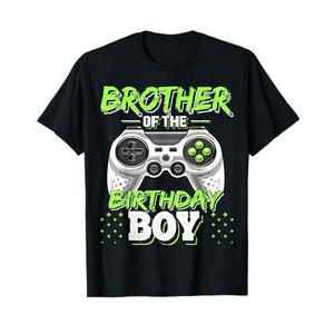 Brother of the Birthday Boy Matching Video Game Birthday T-Shirt Size S