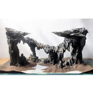Fish Tank Decor Rocks.Aquarium Decoration Model.Easy and Quick Solution for Aquascaping.(Twilight)