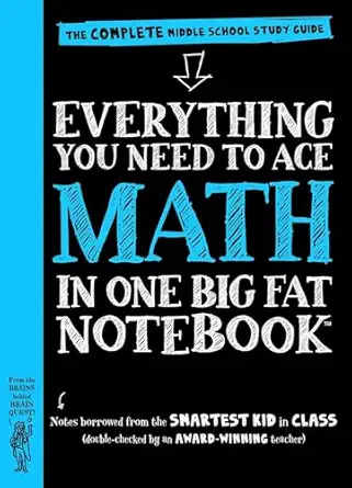 Everything You Need to Ace Maths in One Big Fat Notebook: The Complete School Study Guide: 1 (Big Fat Notebooks),
Paperback – August 9, 2016