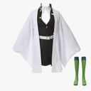 ROLECOS Tanjirou Zenitsu Giyuu Cosplay Costume Anime Cosplay Kimono Outfit Size L