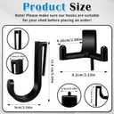16 Pcs J/V Shed Storage Hooks Shed Accessories for Hanging Storage Garage Shelves Organizer Accessories Parts, Storages Sheds Replacement Screws, Brackets and Hooks(Black)