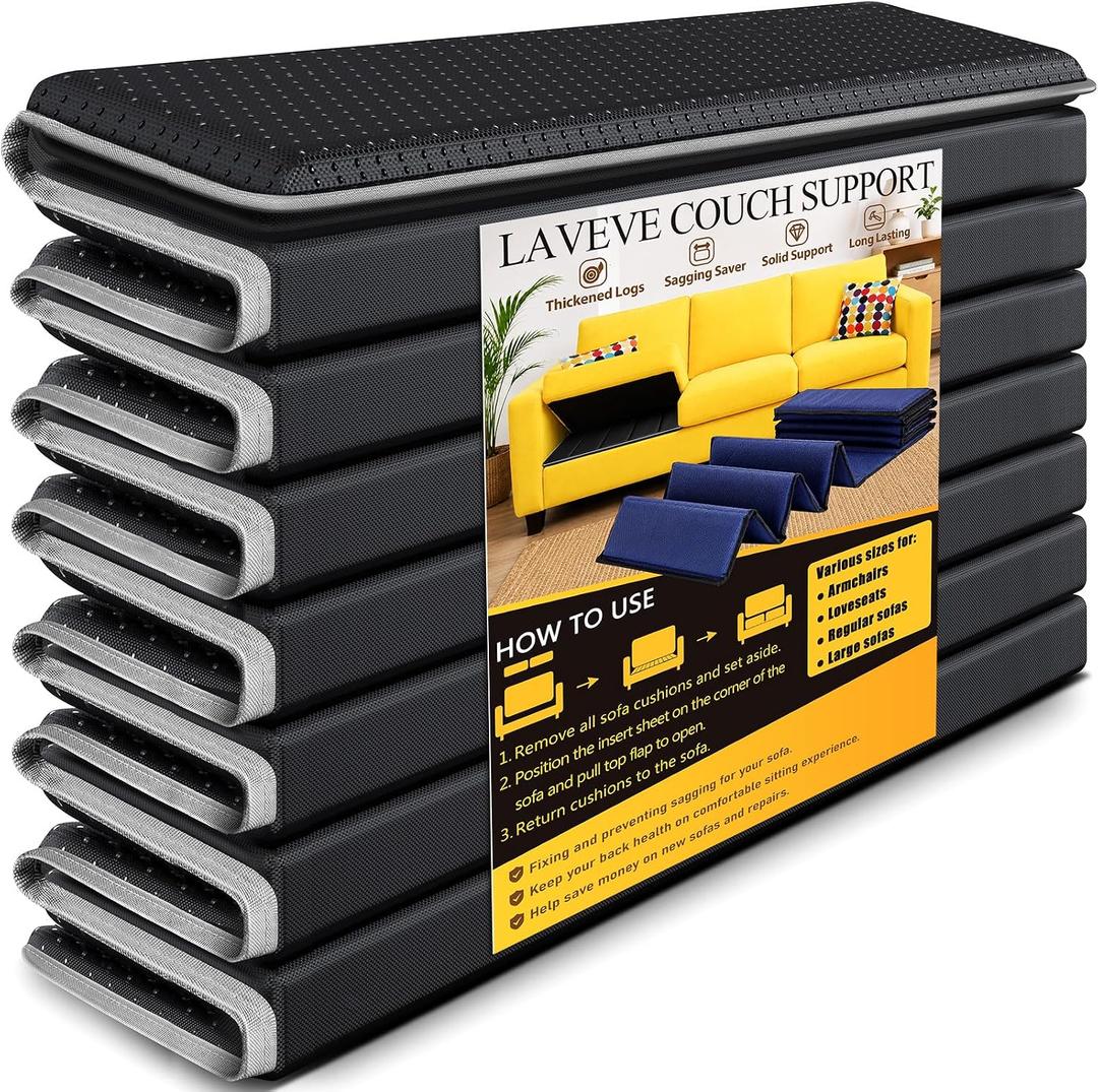 LAVEVE Heavy Duty Couch Cushion Support Board for Sagging Sectional Sofas, 70"x23" & 45"x23"- Sectional Couch