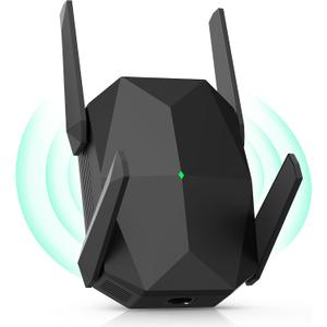 2026 AX3000 WiFi 6 Extender Signal Booster, Multi-Link Connectivity Internet Extender WiFi Booster for Home, Dual Band Long Range WiFi Repeater, Up to 19000 Sq. Ft., (Black)