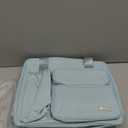 Zipper Binder 3 Ring, 500 Sheets Capacity, Binder 2 Inch with Shoulder Strap Fits 13 Inch Laptop for School and Office,Blue