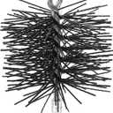 Chimney Cleaning Brush with Standard 1/4" NPT End Fitting- 6 Inch Fiberglass Chimney Brush for Cleaning Chimney Hearth Fireplace