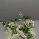 Wisteria Hanging Flowers Garland Wedding - Decorations Arch Flower Garlands for Wall 1 Pack Backdrop Decor Outdoor Fake White Floral Vines for Home Party Flores Artificiales para Decoracion