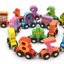 Magnetic Number Train Set Toy Compatible with Major Brands Train Set Tracks