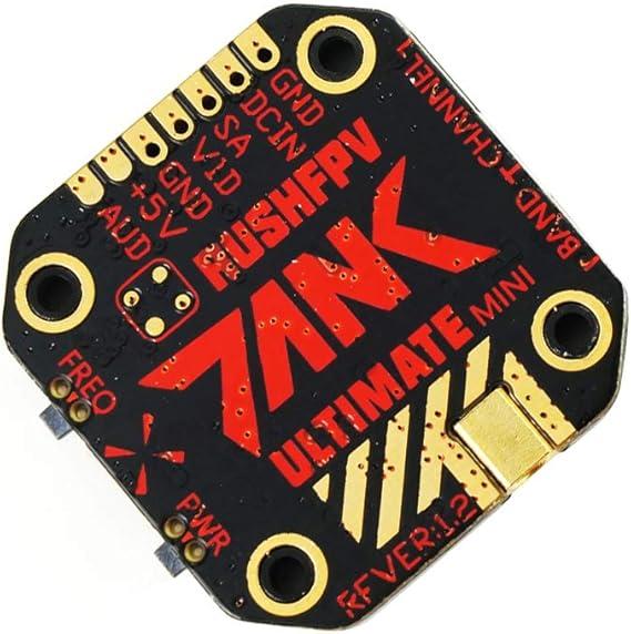 Crazepony FPV Transmitter Rush Tank Race VTX 5.8GHz 48CH 0/25/50/100/200mW Switchable VTX Video Transmitter with LED Indicator Light Pit Mode for FPV Quadcopter Racing Drone rush tank