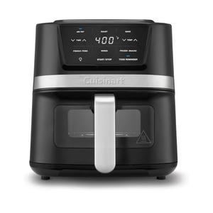 Cuisinart Air Fryer, 2.6-Quart Compact Basket Fryer with 3 Cooking Functions to Air Fry, Roast, and Bake, 3 Airfryer Presets, Dishwasher-Safe Parts, AIR-80, Stainless Steel & Black