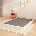 5 Inch Box Spring Full, Low Profile Metal Mattress Foundation | Full Size Box Spring Only, Heavy Duty Steel Support, Fabric Cover, Noise Free, Easy Assembly, Low Profile, Black
