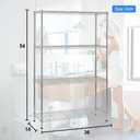 BestOffice Adjustable Wire Shelving Storage Shelves Heavy Duty Shelving Unit for Small Places Kitchen Garage (Chrome, 361454)