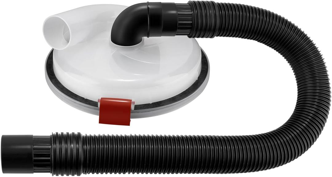 Dust Separator  High-Efficiency Cyclone Dust Separator, Low Profile Dust Separator Lid Fits Standard 5 Gallon Buckets, Wet & Dry Debris Compatible, Includes 90 Elbows & 2-1/2" Hose