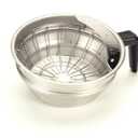 Bunn 20216.0000 Funnel Assembly with Stainless Steel-Black Handle, Silver