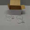 Espresso Cups Set of 2 - 4 Oz Espresso Shot Glass with Handle Double Spout Cups Clear Glass Milk Cup Espresso Accessories Great for Making Coffee Desserts Salad Dressings