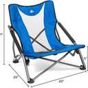 Cascade Mountain Tech Folding Camp Chair for Camping, Beach, Picnic, Barbqeues, Sporting Events with Carry Bag