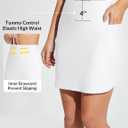 baleaf Women's 2025 17" Swim Skirt Bottoms High Waisted Modest Bathing Suit Skirt Tummy Control Swim Bottoms (White, XXL)