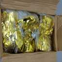 Balloon weights, 12 pieces, aluminum foil, suitable for birthday parties, gatherings, weddings, dinners and other occasions, weight 0.36lb (Gold 12pcs)