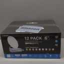 Ensenior 12 Pack 6 Inch LED Recessed Ceiling Light, Dimmable, 2700K-5000K 5CCT, 1200LM 12W 120V, High Brightness Canless Wafer Downlight - ETL&FCC&IC (2700k/3000k/3500k/4000k/5000k - 5cct White)