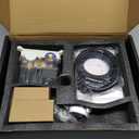 Black Shower Faucet Set, Rainfall Shower System with Square Shower Head and Handle Set, Wall Mounted Shower Fixtures, Full Metal Trim Repair Kit 12 inch Matte Black (With Shower Valve)