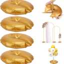 2 Pieces Golden Water Bag for Arch Stands Base, Heavy Weight Water Bag for Wedding Birthday Party Arch Backdrop Stand, Metal Arch Frame Base, Thickened Water Fillable Base (Upgrad 2.0
