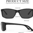 Polarized Sports Sunglasses for Men and Women - Ultra-Light Al-Mg Alloy, Glare-Busting & Comfort-Fit for Running