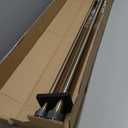 1-1/8 inch Double Curtain Rod - Premium Nonadjustable 48in/4ft Drapery Rods - Heavy Duty Dual Curtain Rods for Windows - Solid Aluminum Finials & Adjustable Concealed Mounting Bracket - Antique Bronze