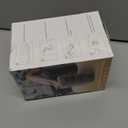 JefDiee Inflatable Foot Rest Pillow, Kids Airplane Bed, Adjustable 3 Layers Height Leg Rest Pillow, Airplane Travel Essentials Great for Office, Home, Trains, Cars (Grey)