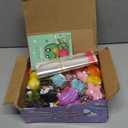 24 Pack Valentine's Day Cards with Animal Popping Eyes Keychains for Kids School Classroom, Valentine's Gifts for School Exchange, Squeeze Animals with Popping Eyes Keychains Bulk for Party Favors