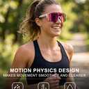 OULAIQI Cycling Sunglasses Polarized Sunglasses for Cycling Men Women with 1 Lens or 3 Interchangeable Lens Baseball Glasses