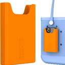 OUTXE Silicone Phone Holder Accessories for Bogg Bag, Phone Case Holder Compatible with All Bogg Bags, Orange Cell Phone Insert for Simple Modern Beach Bag (Orange You Glad)