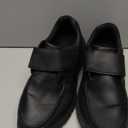 FitVille Wide Diabetic Walking Shoes for Men Leather Oxford Comfortable Dress Business Casual Shoes Sneakers for All-Day Comfort (Jet Black) 13W