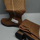 DREAM PAIRS Women's Knee High Boots Wide Calf Low Heel Riding Boots Fall Tall Boots for Women (7, Camel)