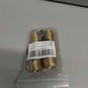 generic 2pcs Brass Bend Angle Adapter Faucet Adapte Kit with Rubber Gaskets,Adjustable Swing Arms 3/4""Male Thread x 1/2"" Male Thread(Length 75mm/2.95""), Yellow