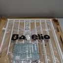 Babelio Baby Gate for Stairs, Kitchen & Doorways, 26-43" W 28" H No Bottom Bar| Easy Installation| One-Handed Operation| Auto-Close| Hardware Mount (Drill Needed) Safety Dog/Pet Gate Indoor (White)