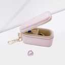 Small Travel Jewelry Box Keychain, Portable Ring Holder Keychain Jewelry Keeper Box, Mini Ring Necklace Storage Case for Outdoor and Sports