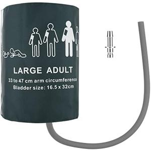 Cosmos Blood Pressure Monitor Replacement Cuff with Metal Air Hose Connector for Blood Pressure Monitor and Machine for 33-47 cm Upper Arm Circumference (Large Adult Size)