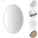 KOHROS Bathroom Mirrors for Over Sink - Oval Frameless Mirror - Beveled Polished Wall Mirror for Bathroom, Vanity, Bedroom (18" W x 24" H Oval)