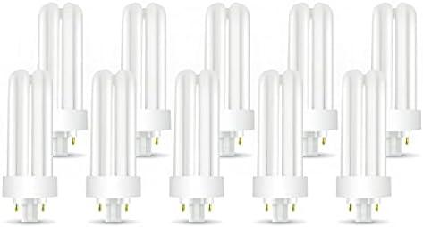 Circle (10 Pack) PLT-26W 850, 4 Pin GX24q-3, 26 Watt Triple Tube, Compact Fluorescent Light Bulb