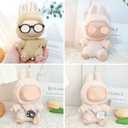 2 x Doll Accessories Set for Labubu Included Mini Glasses, Camera and Mini Shoes, Dress Up Accessories for 17cm, Mini Costume Supplies (Black)