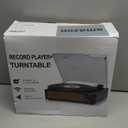 Record Player for Vinyl with Speakers Turntable Vinyls Records Belt-Driven Turntables 3-Speed 3 Size Wireless Bluetooth Headphone AUX-in RCA Line LP Vinyl Players Auto Stop New Sleek Pale Green