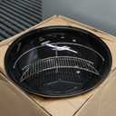 Weber Master-Touch Charcoal Grill, 22-Inch, Ivory – Premium Outdoor BBQ Grill with Tuck-Away Lid Holder & One‑Touch™ Cleaning System, Porcelain‑Enameled Kettle