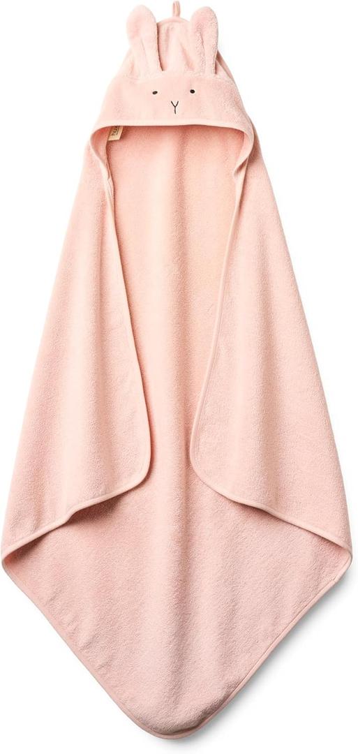 Baby Hooded Towel  Organic Cotton Baby Bath Towels  Baby Towels, Baby Bath Towels for Baby Girl, 32" x 32" Super-Soft and Absorbent Baby Towels for Newborn (Rabbit - Blush)