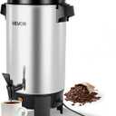 VEVOR Commercial Coffee Urn, 40 Cup 203oz Hot Beverage Dispenser with Dripless Faucet, 1090W Quick-Brewing Coffee Maker, Automatic Temperature Control, for Catering, Party, Church & Restaurant