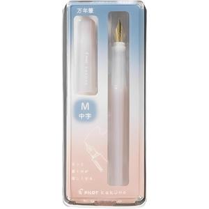 Pilot Kakuno Fountain Pen Madoromi Color Series, Gold (Smiley Face) Medium Nib, Perfect for Beginners and Creative Expression, Ivory, PFKA-1MDIM