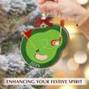 2 x Golf Christmas Ornament 2025 - Sports Gifts for Golfers, Family, Friends, Wooden Christmas Ornaments Tree Decor - Golf Gifts for Men, Dad, Husband, Boss, or Friends, Sports-Themed Holiday Decor