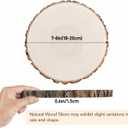 8 Pcs Natural Wood Slices for Centerpieces, 7-8 Inch Unfinished Wood Centerpieces for Tables, Rustic Wooden Discs for Crafts Dinner Table, Baby Shower, Wedding Decorations